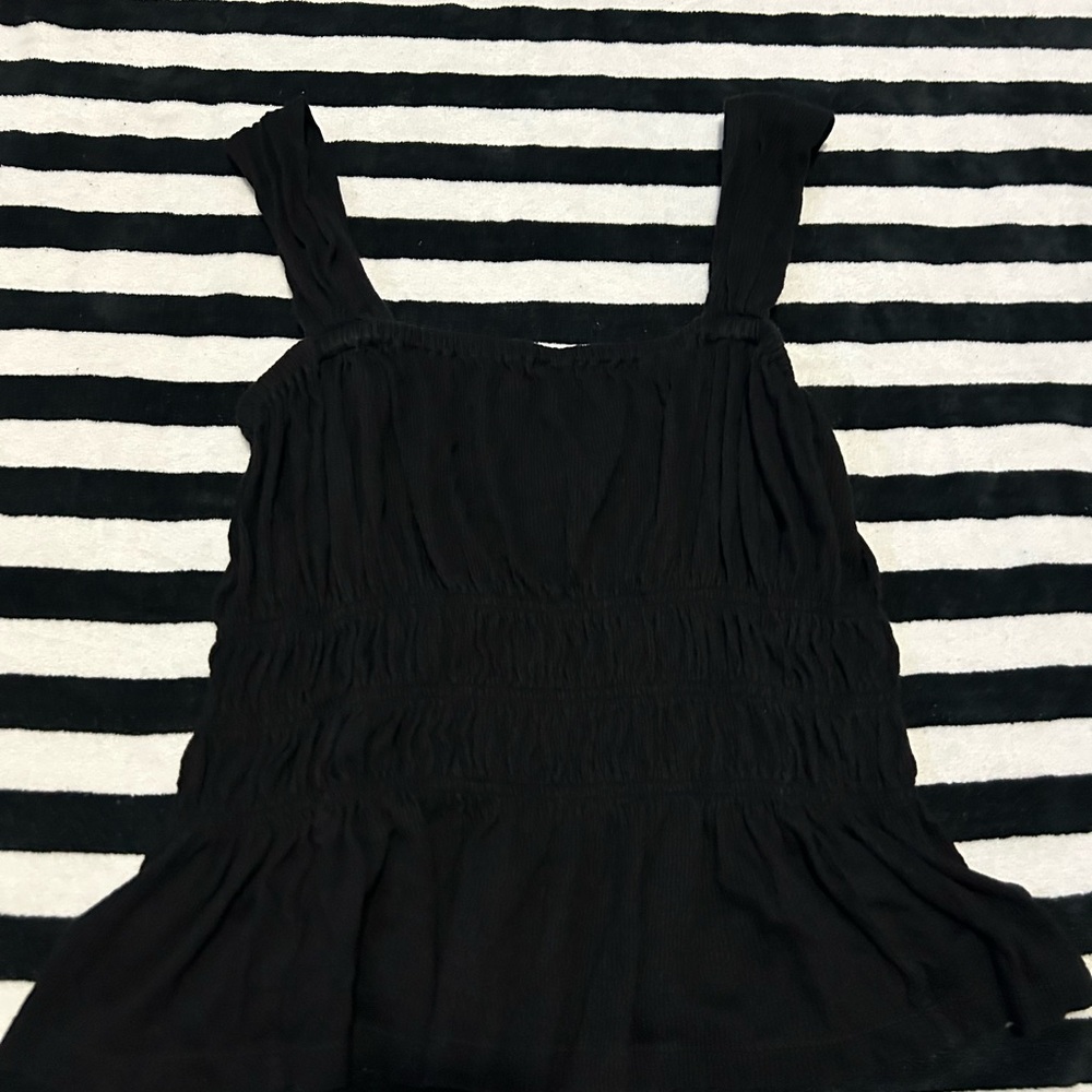 LOFT Black Sleeveless Tank Top